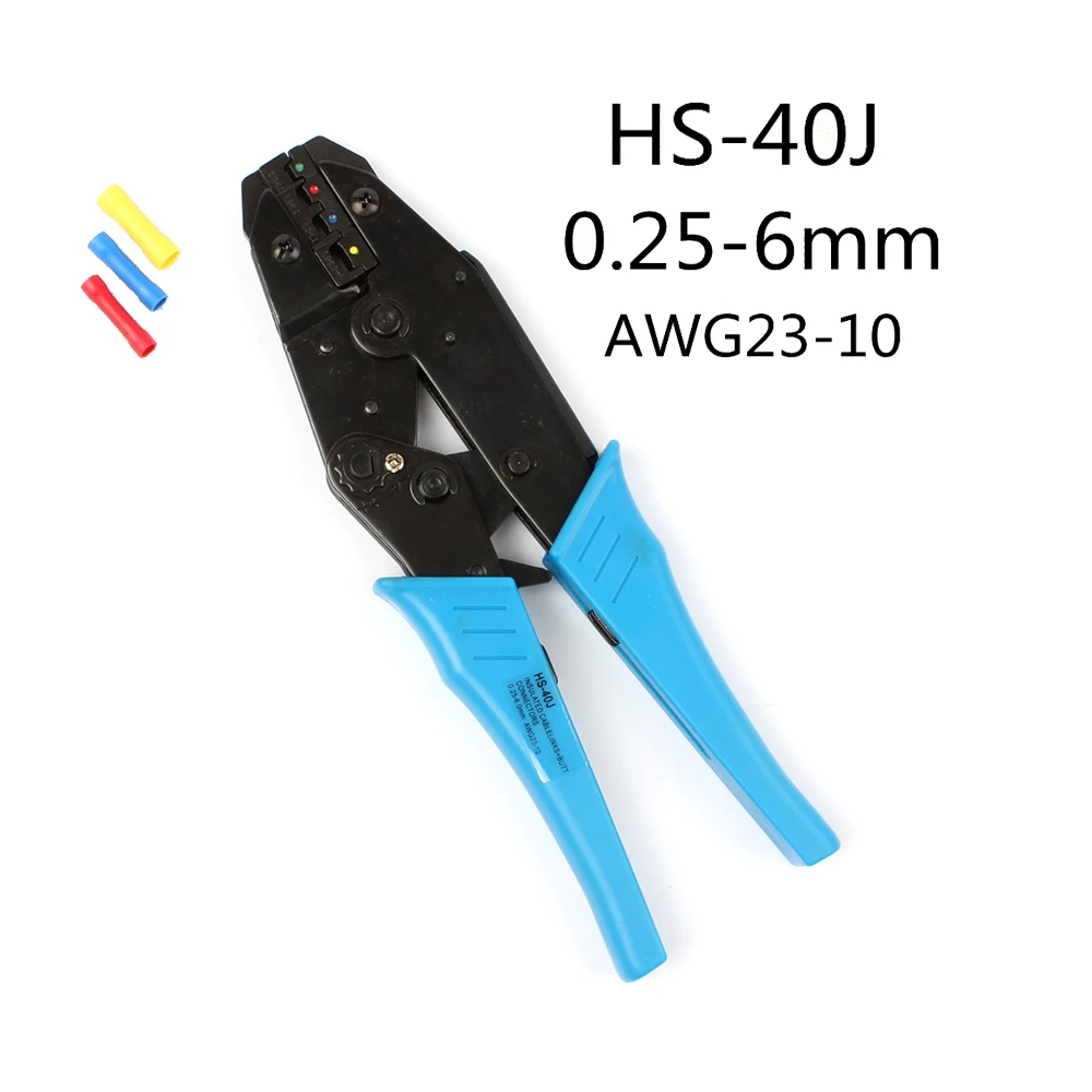 1300PCS Electrical Wire Insulated Cable Connector Crimp Spade Butt Ring Fork Ring Lugs Rolled Terminals HS-40J Crimp Terminals