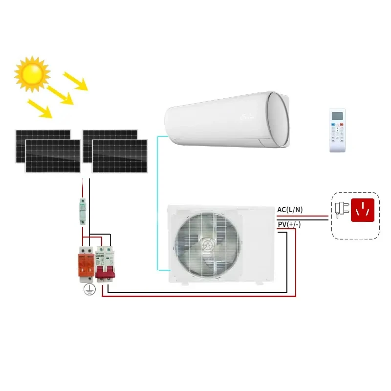 2023 Competitive Products Solar Absorption Mini Air Conditioner Solar Cell