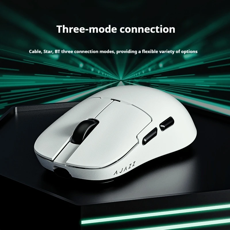 

Ajazz Aj159 Star Flash Esports Gaming Mouse Paw3395 Wireless Bluetooth Triple Mode Lightweight Wired Computer Peripheral Gift