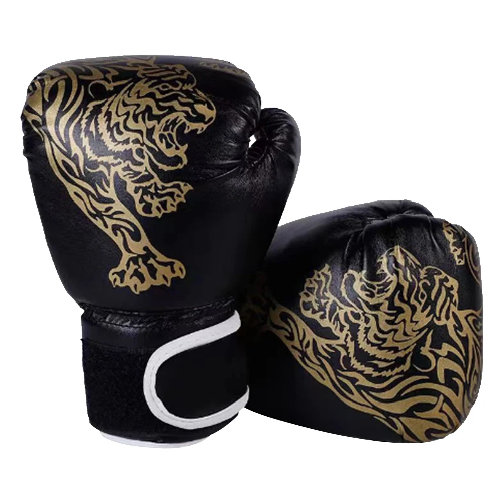 Boxing Gloves Comfortable Sanda Boxing Gloves PU Leather Professional Boxing Gloves Punching Training Gloves for Children Adults