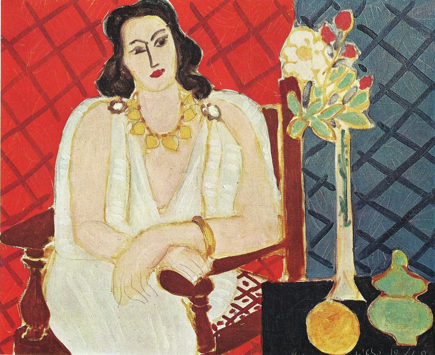 100% handmade Abstract Flower  famous oil painting on canvas wall art,idol 1942 by Henri Matisse