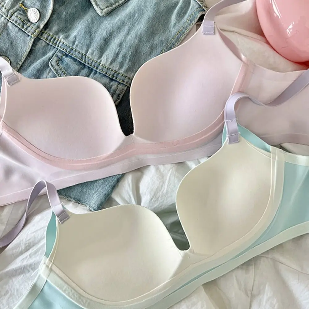 حمالة صدر لاسلكية عميقة على شكل حرف V مضادة للترهل حمالة صدر بدون خياطة للنساء ملابس داخلية مقاومة للصدمات ملابس داخلية للجري #2