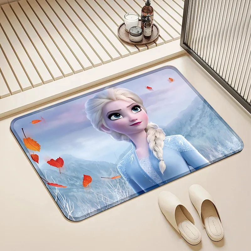 

Disney Frozen Elsa Autumn Door Mat Non-Slip Soft Floor Rug for Home Kids Room Bathroom Kitchen Decor