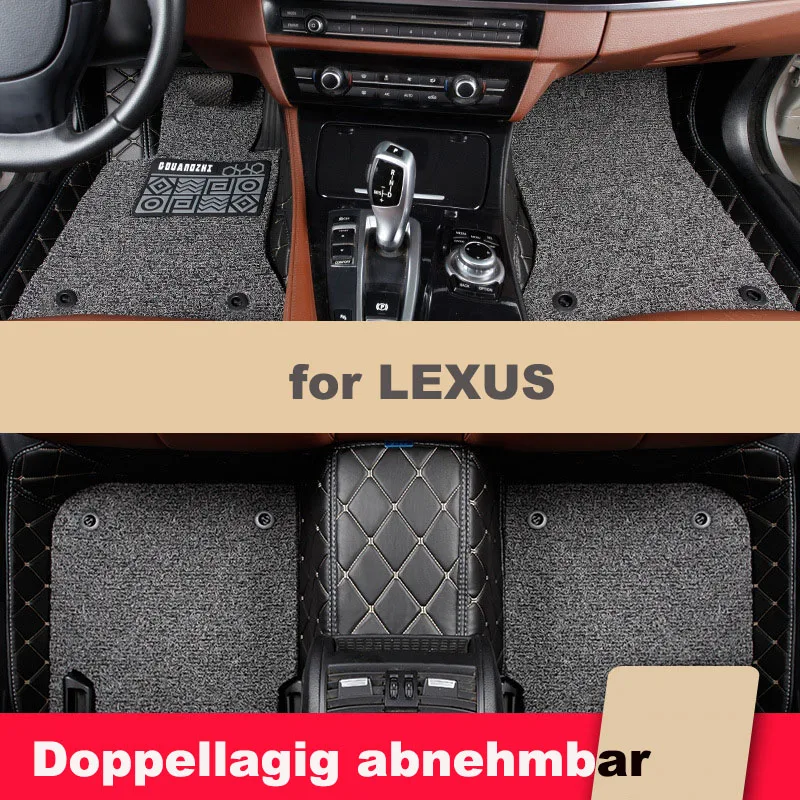 

All Season Customized Full Coverage for LEXUS LX LX570 NX200 RX RX270 RX350 RX330 RX450HRX200T RX300 Double Iayer Car Floor Mats