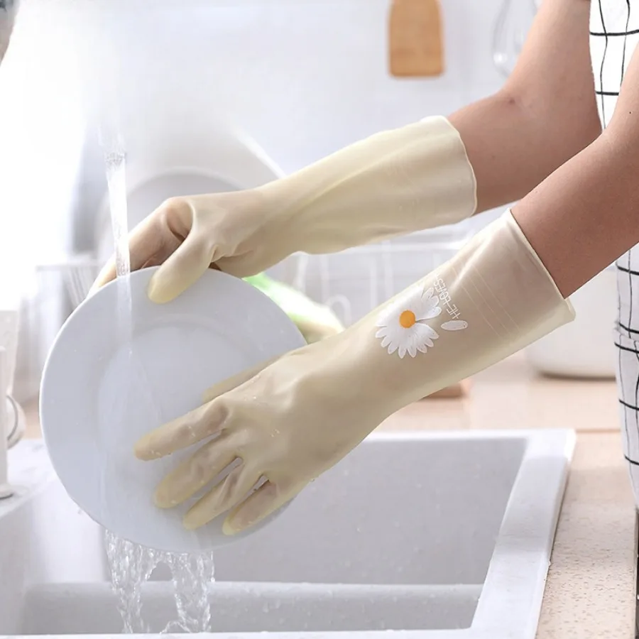 rubber gloves kitchen Rubber Latex Gloves dish washing gloves Work Safety Gloves Woman Waterproof Dishwashing cleaning gloves