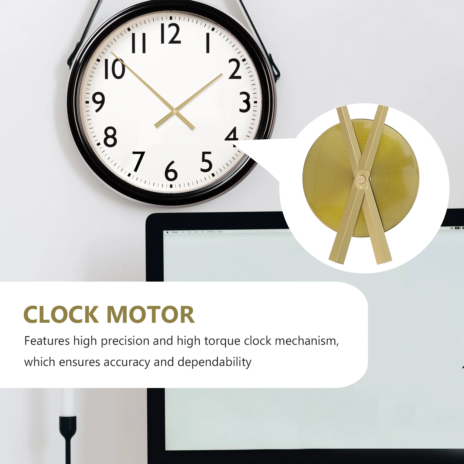

Metal Mechanism Kit Gold Color Wall Clock Movement Retro Operated Replacement Parts High DIY