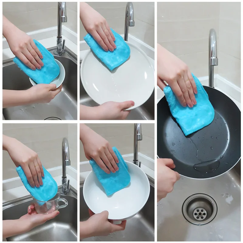 2-Pack Ultra-Fine Fiber Dishcl - مراجعة Bamboo Fiber Trunk وسعره