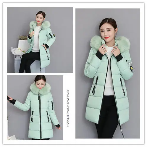 Winter Coat 2026 New Women's Thick Cotton Jacket Women Hooded Coat Medium Long Casual Student Jackets Female Warm Parka Overcoat