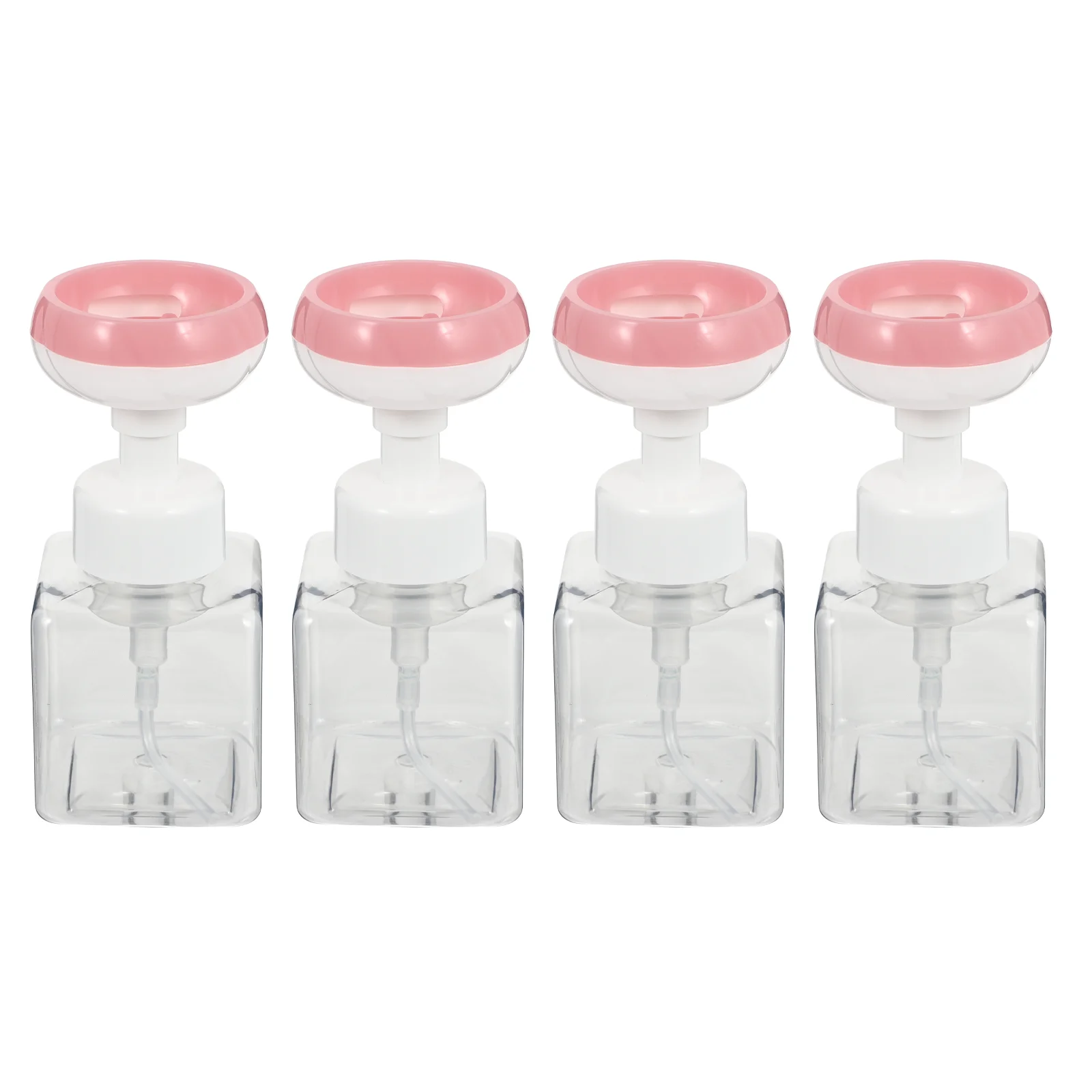 

4 PCS Bottled Sub-packing Reusable Bottles The Flowers Shower Gel Foaming Plastic Fillable