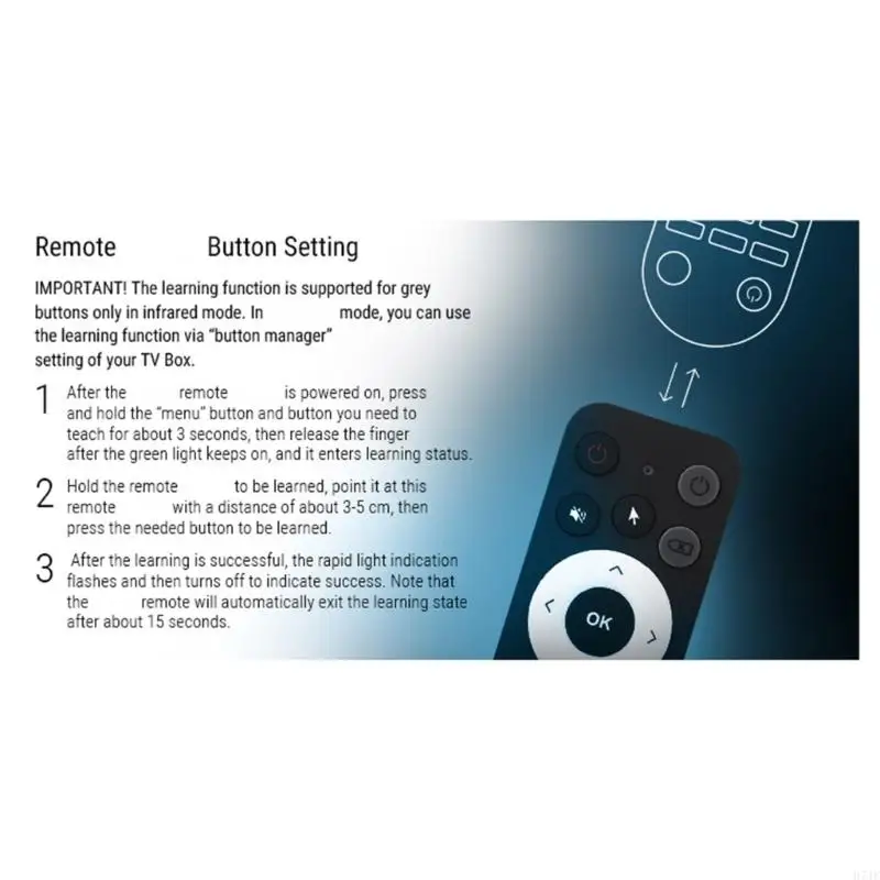 รีโมทคอนโทรล H7JF พร้อมการเปิดใช้งานด้วยเสียงและการตรวจจับการเคลื่อนไหวสำหรับ Ugoos TOX1 TOX3