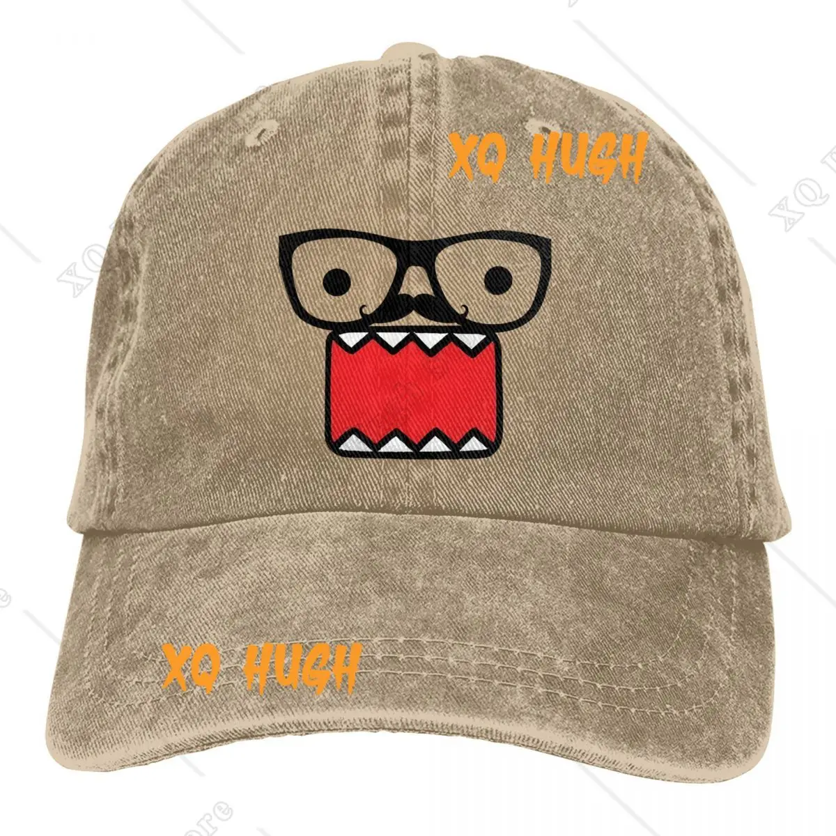 Okulary Domo Face Męskie i damskie czapki z daszkiem Regulowane bawełniane czapki przeciwsłoneczne Unisex Czapki taty