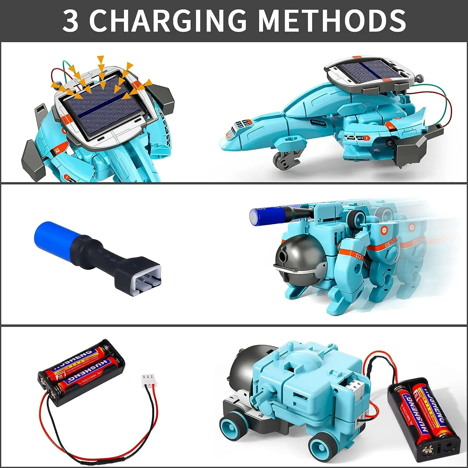 Assembling Robot Kit 6 in 1 Ed - Solar Powered Robot Kit 14 In 1 review and price