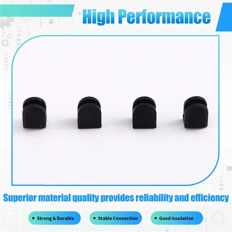 A99E-4Pcs Rubber Bump Stops For Audio Technica Dust Cover Lid AT-LP120 Turntable ATLP120 view 5