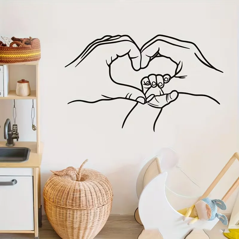 Self-Adhesive Removable Temporary Wallpaper Peel and Stick PVC Vinyl Panels - Modern Black Line Art Character & Figure Decals fo