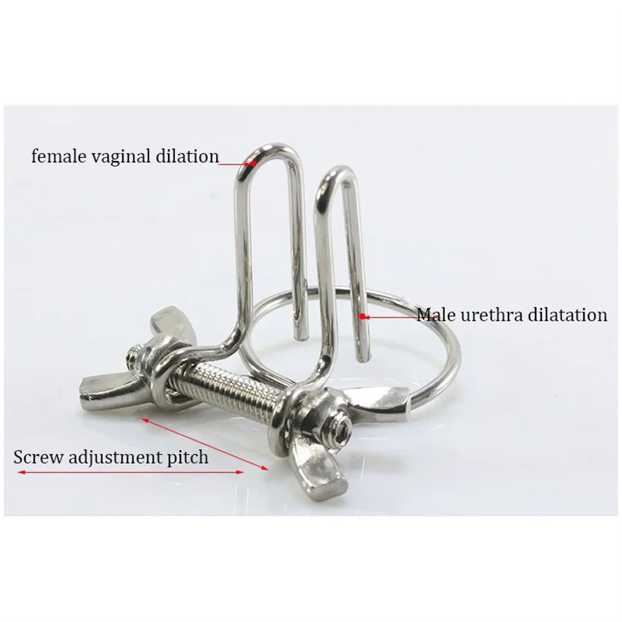 Adjustable Metal Penis Expander Urethral Dilator Chastity Penis Plug Horse Eye Dilator Foreskin Cock Ring Sex Toys For Men