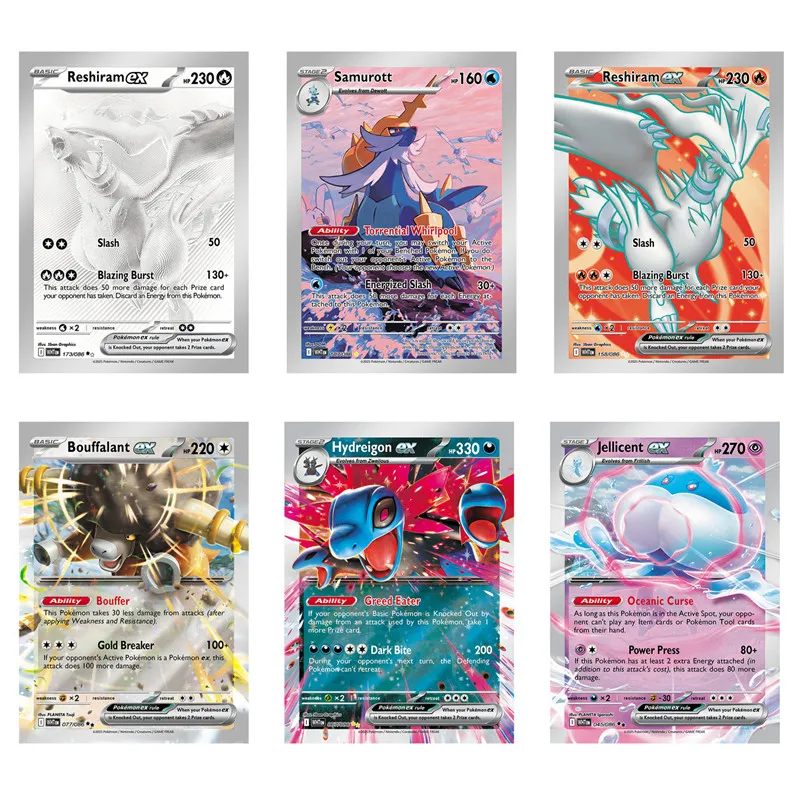 360 ชิ้นภาษาอังกฤษโปเกมอนการ์ดสีดำโบลท์สีขาวแฟลร์การเดินทางร่วมกัน 151 คลาสสิกบูสเตอร์กล่องการซื้อขายการต่อสู้ของขวัญ