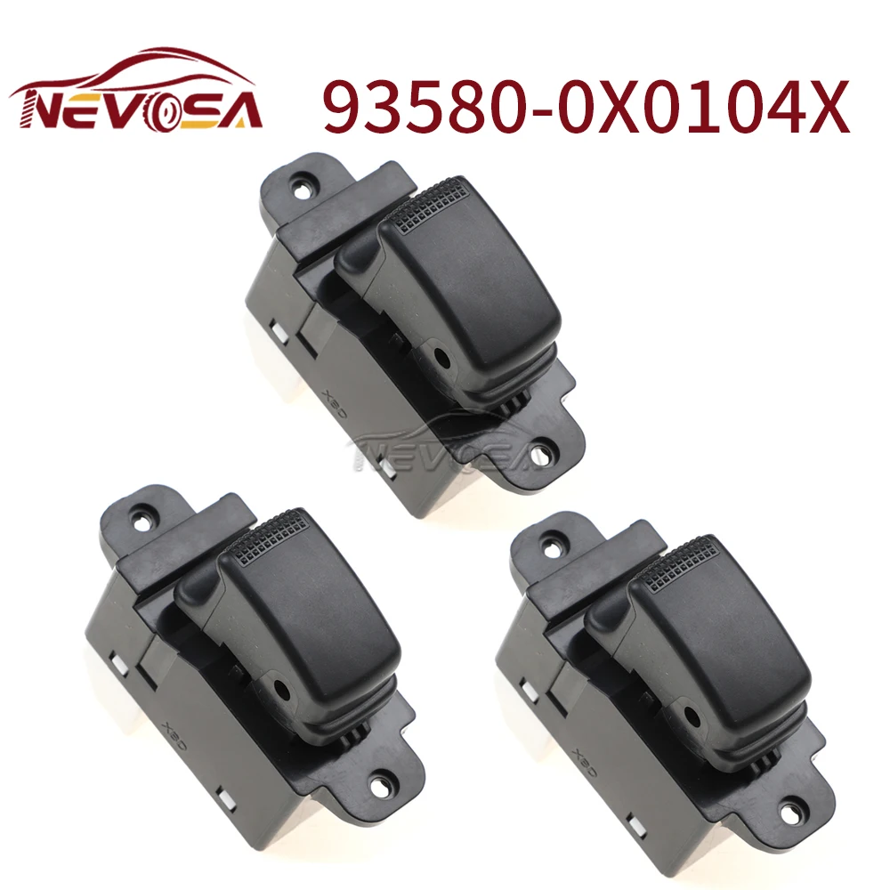 NEVOSA 93580-0X0104X For Hyundai i10 2011-2014 Car Power Window Regulator Switch Glass Button 935800X0104X