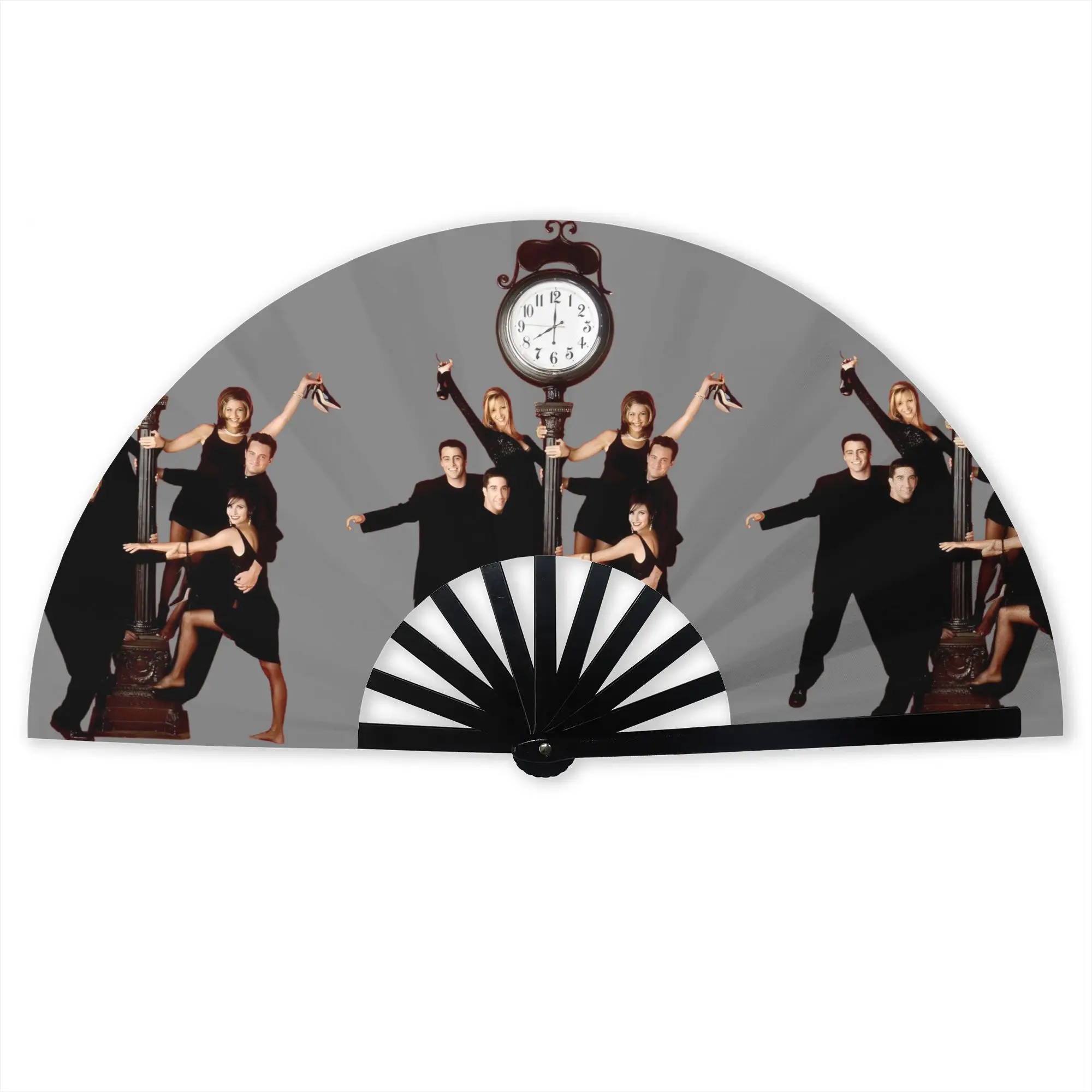 Custom Funny TV Show Friends Promotional Gift Hand Fan Wedding  Durable Folding Fans Unique Bulk Pack Fan