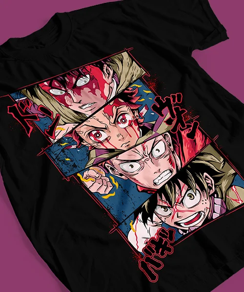 

T-shirt for Anime Animes Furia y Batallas