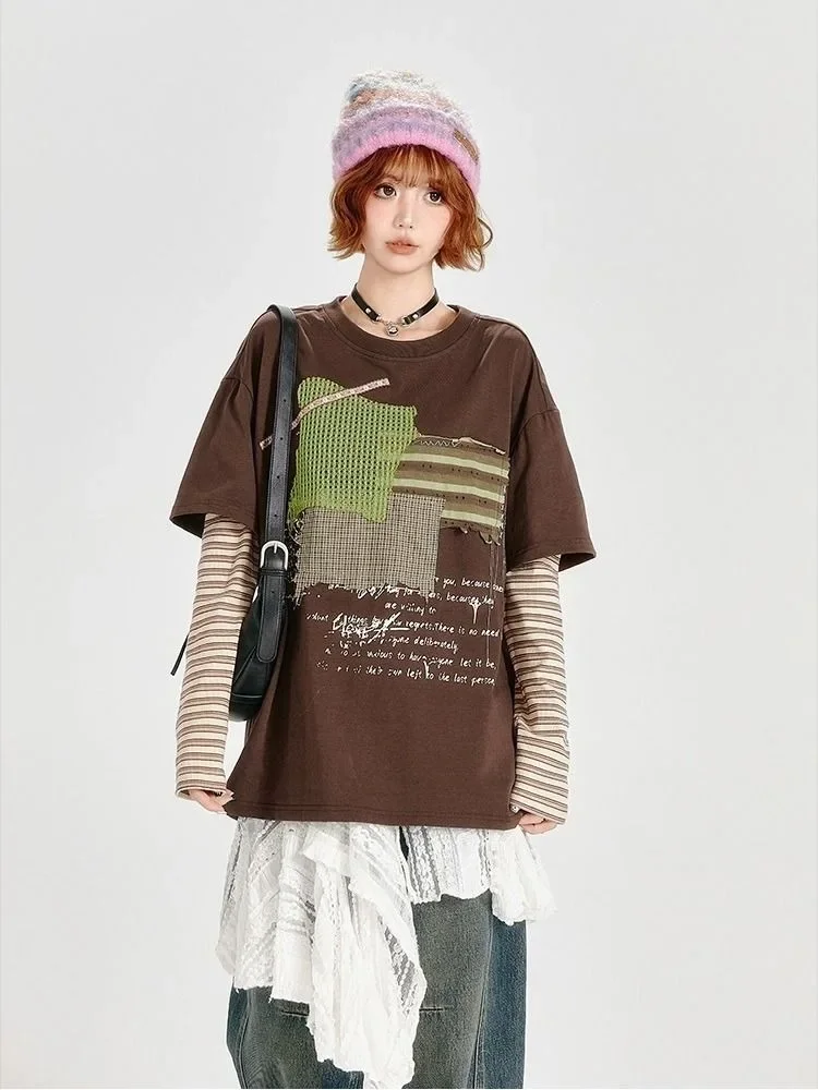 الأمريكية الرجعية الأبيض تنورة دانتيل المرأة غير النظامية ضمادة مطوي كل مباراة تنورة السيدات ربيع الخريف ملابس عصرية كورية جديدة #3