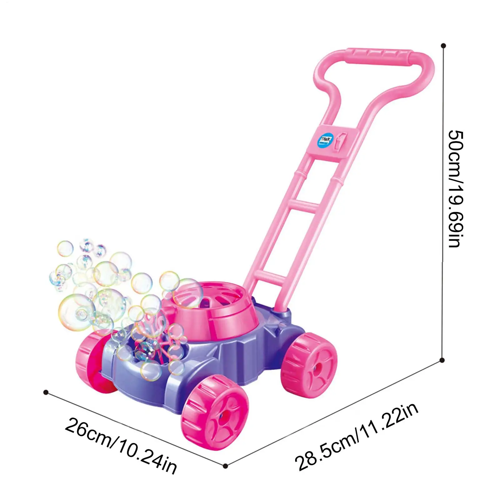 เครื่องตัดหญ้าแบบฟองสบู่ - เครื่องทำฟองสบู่กลางแจ้งสำหรับเด็ก ของเล่นทำสวนฤดูร้อนสำหรับเด็กก่อนวัยเรียน ของขวัญวันเกิดสำหรับเด็กชายและเด็กหญิง