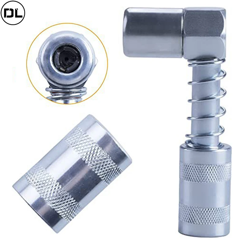 

90 Degree Grease Nozzle Grease Gun Lubrication Tool Accessories Grease Gun Coupler Adapter Connector Oil Pump Fitting Tool