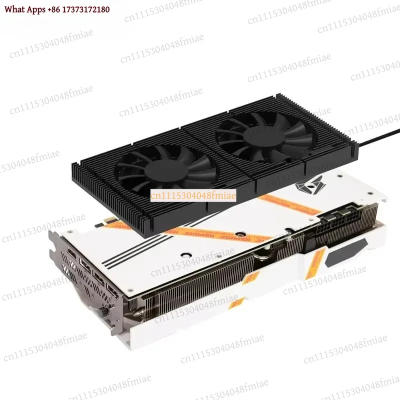 k3 Graphics Card VRAM Cooling Fan Fits for RTX 30 40 50 Series Aluminum Backplate Heatsink Accessories