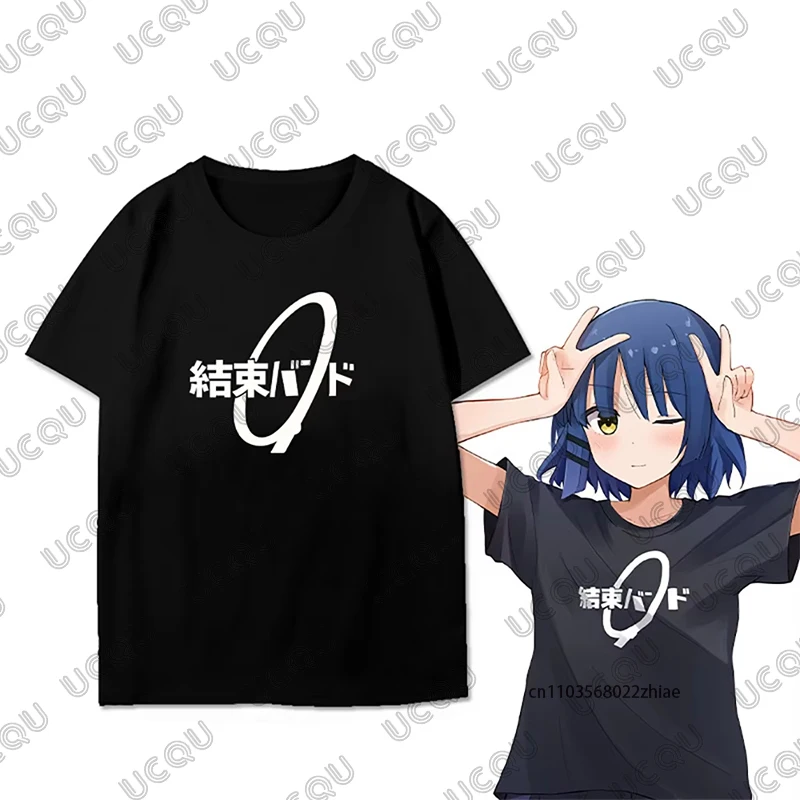 

New Kawaii Cartoon Anime BOCCHI THE ROCK! Hitori Bocchi T-shirt For Women Summer Short Sleeve Cotton Tees Gothic Couple Y2k Tops
