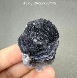 Natural Specularite Specular hematite mineral specimen + healing quartz crystals and stones rock gemstone