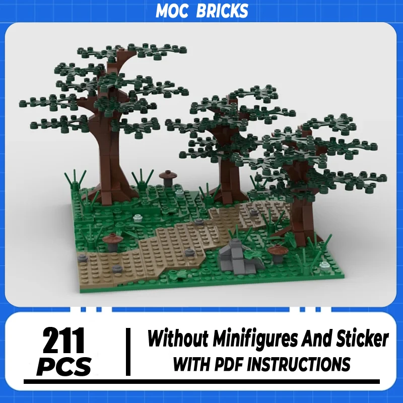 

Rings Movie Model Moc Building Bricks A Forest Path Model Technology Modular Blocks Gifts Christmas Toys DIY Sets Assembly