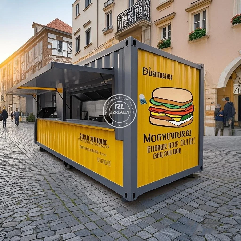 Affordable 20FT Shop Container Coffee Shop Bar Fast-food Restaurant Convenience Store Kiosk Booth Container Bar