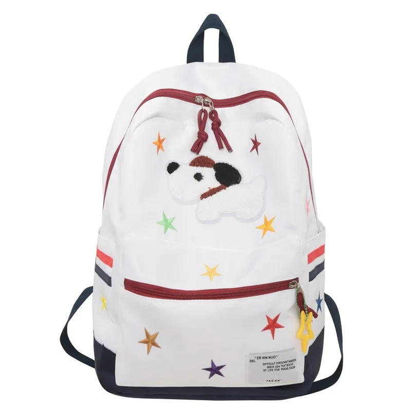 Mochilas escolares con patrones de cachorros Kawaii para niñas adolescentes, bolsos de hombro de viaje casuales para estudiantes universitarios, mochilas lindas para niños, moda Y2K