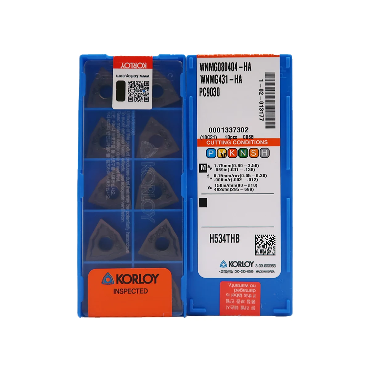 

KORLOY 100% оригинальные WNMG WNMG080404 WNMG080408 HA HS PC9030 PC8110 H01 NC3020 PC5300 твердосплавные режущие пластины