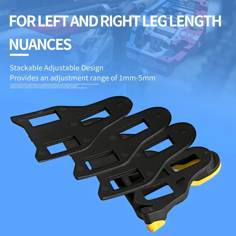 Bike Pedal Cleat Spacers Bicycle Cleat Adjustment Pads fit SPD-SL System Road Cycling Pedal Clamp Spacers Bicycle Accessories