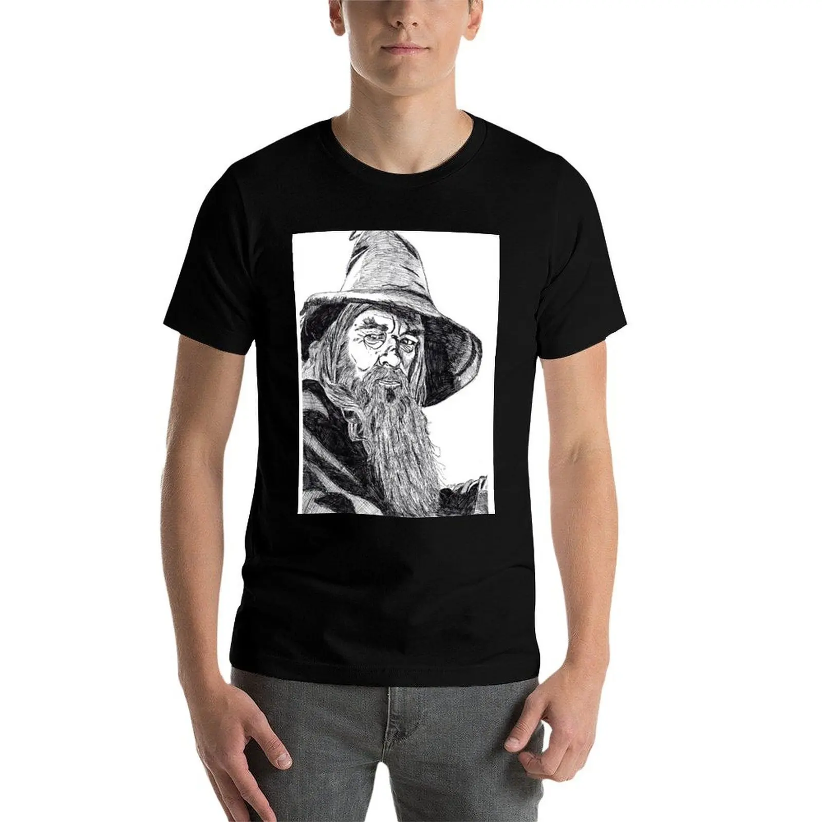 

Gandolf T-Shirt black cotton t-shirt plain for man package t shirts for man graphic tees T-Shirt