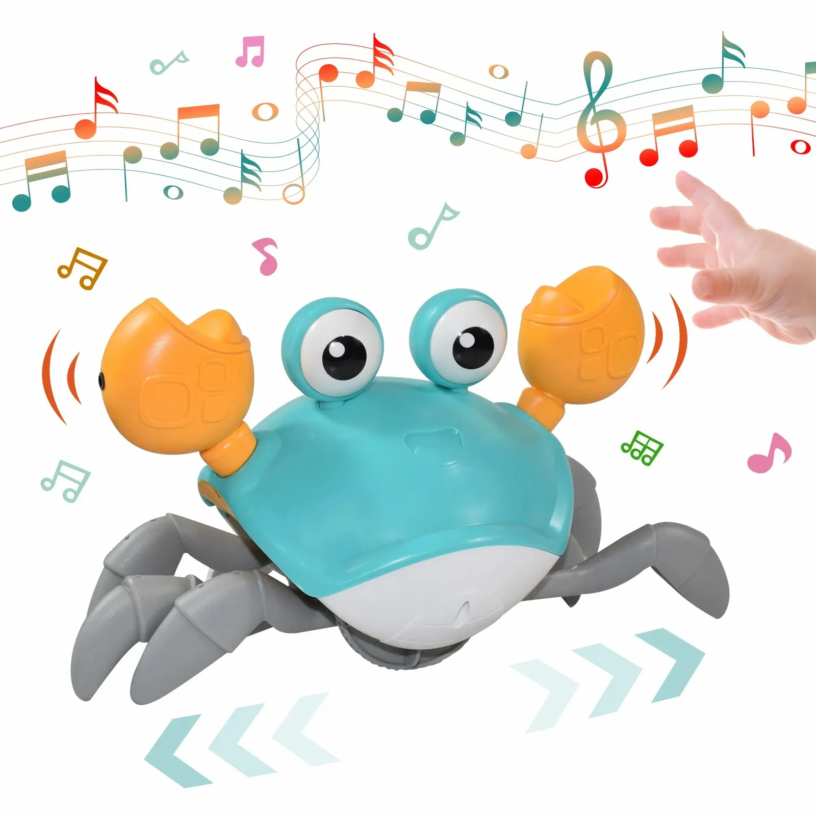 

Kids Clockwork Induction Escape Crab Octopus Crawling Toy Baby Pets Musical Toys Educational Toddler Moving Toy Christmas Gift