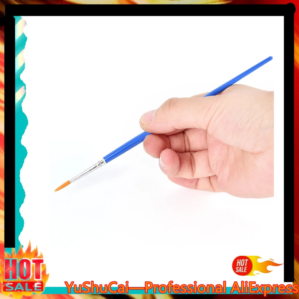 

Professional 10pcs Paintbrush Oil Acrylic Brush Watercolor Pen Nylon Hair Wooden Handle Paint Brushes School Office Art Supplies