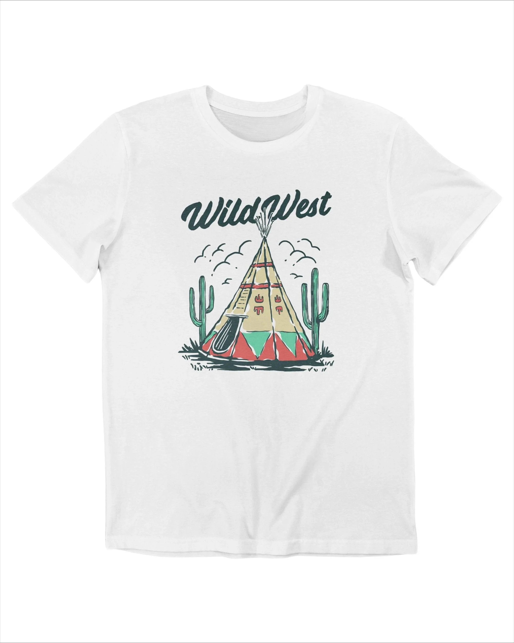 

Dessin Tepee Amérindien Graphic Printing Summer Luxury Brand Cotton Men's and Women's T-Shirts Short Sleeves Street Fashion