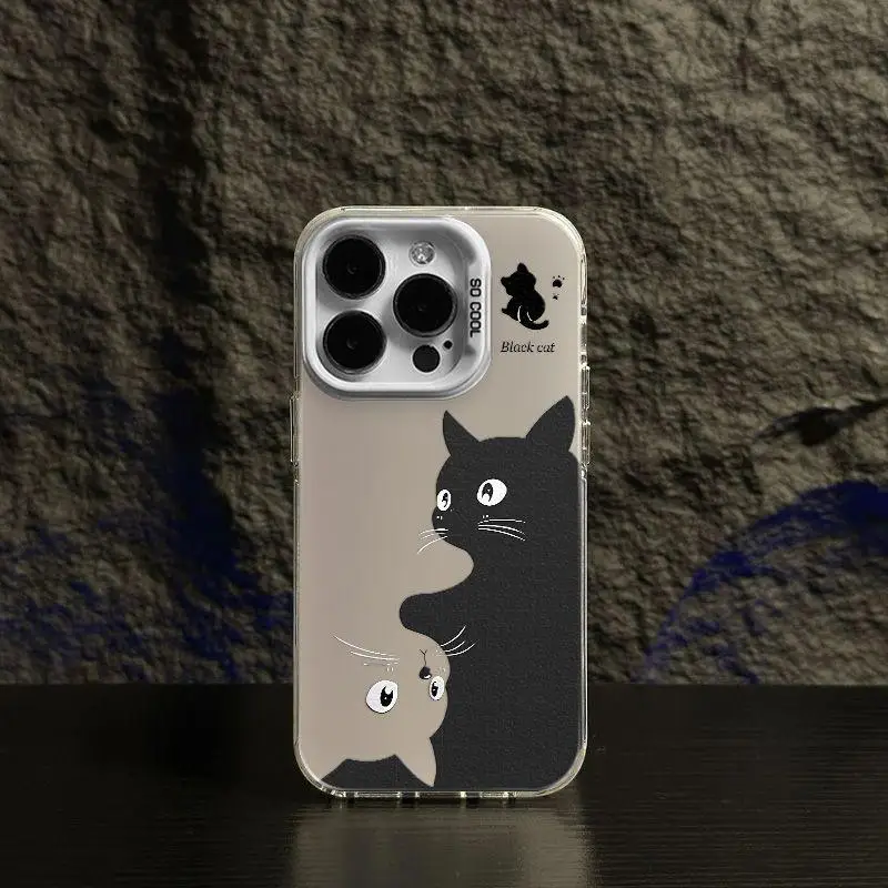 Cute Cat IMD Case for Infinix Hot 40i 30i 30 10 12 20 Play Smart 8 7 5 Tecno Spark 10 20C 20 6 GO Hard Laser Matte Funda Cover