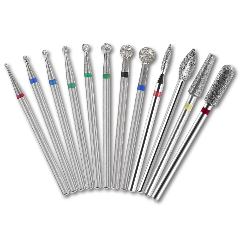 Diamond Nail Milling Cutter Nail Drill Bit Rotary Burr Nail Files Cuticle Clean Remove Tools Apparatus for Manicure Machine