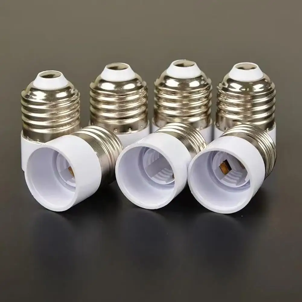 5PCS E27 to E14 Light Bulb Socket Converter Lamp Head Converter High Quality Copper Contact Safe Easy Install Indoor Lamp Socket