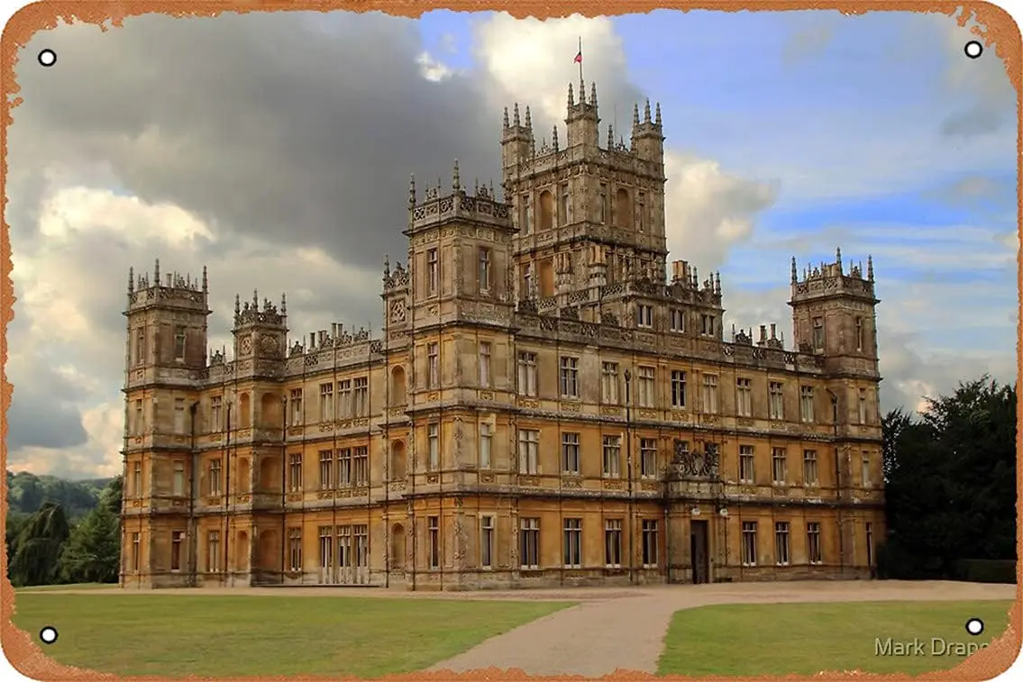 NIUMOWANG Metal Sign - Downton Abbey Tin Poster 12 X 8 Inches