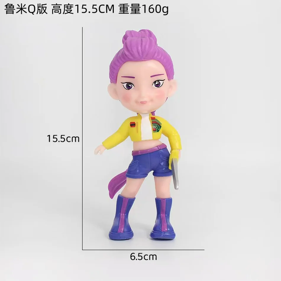 케이팝 데몬 헌터즈 애니메이션 피규어 장난감 귀여운 PVC 액션 피규어 모델 인형 어린이 생일 장식 장난감 선물