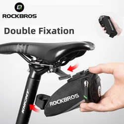 ROCKBROS Bike Bag Portable Saddle Bag Tail Seatpost Nylon Bicycle Bag MTB Reflective Road Bike Bag Panniers Bicycle Equipment