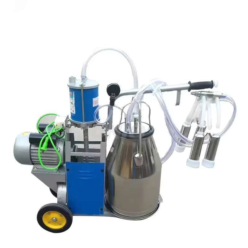 10L Mini Pulse Speed Adjustable Single Cow Sheep Milk Machine Automatic Portable Cattle Goat Milking Machine