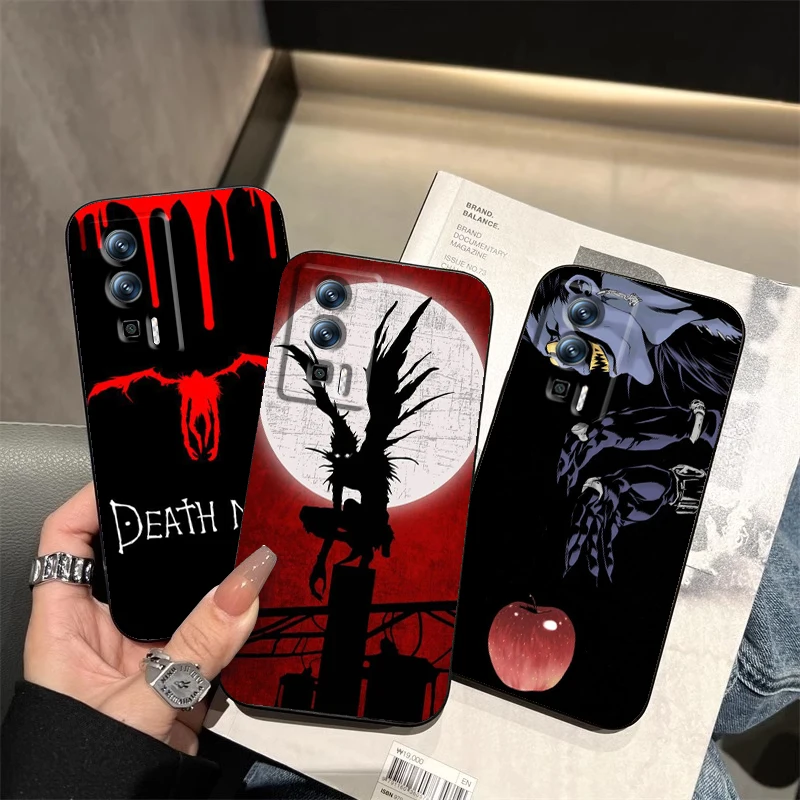 Anime D-Death N-Note Apple For Xiaomi Redmi 9A 9C 9AT 10C 9 9T 10 12C 13C A3 12 K60 A1 K50 K40 5G Black TPU Phone Case