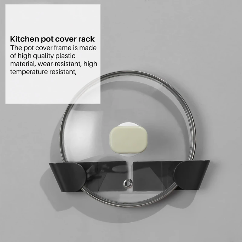 ABXF-12Pcs Plastic Pot Pan Lid Rack Clip Cooker Pot Cover Frame Stand For Storing Pot Lids Dishes Storage Organizer Holder