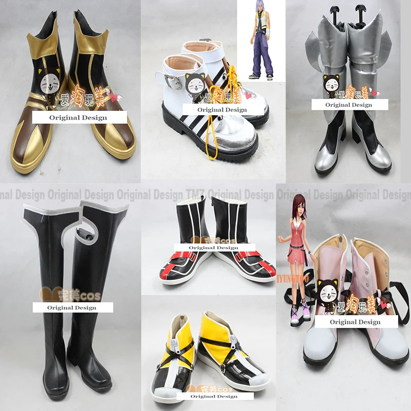 

Kingdom Hearts ROXAS Riku True Sora Kairi Group of Characters Anime Costume Cosplay Shoes Boots