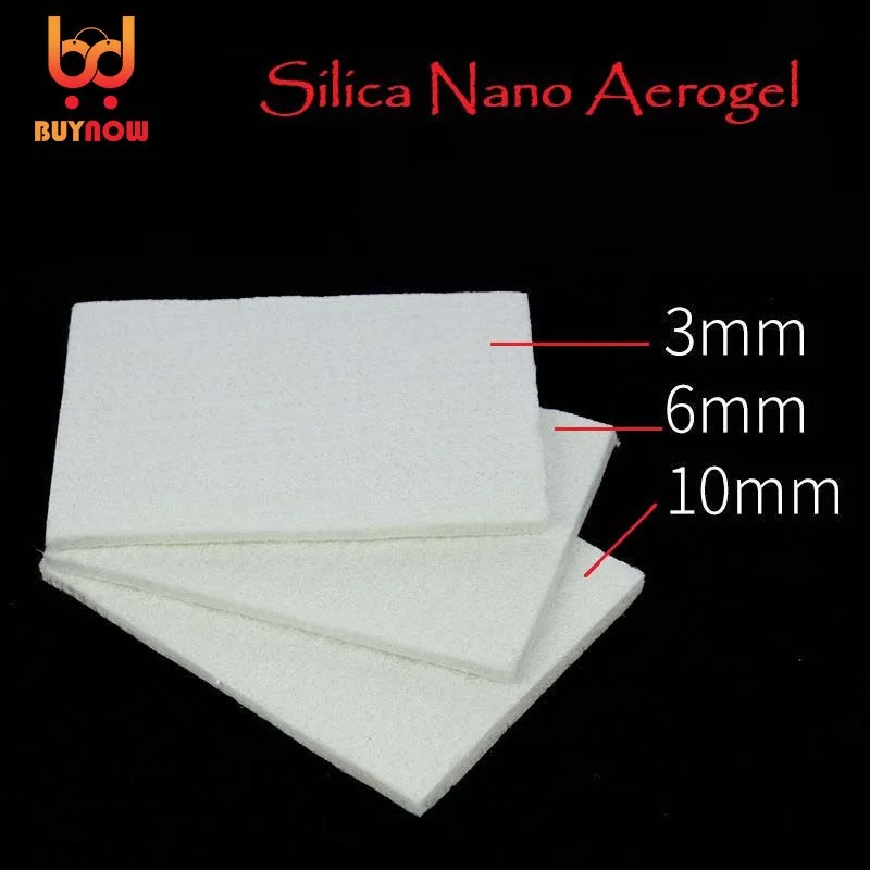 50x100/200/300cm Super Light Silica Aerogel Insulation Mat Solid Pad Waterproof 700℃ High Temperature Flame Retardant Material