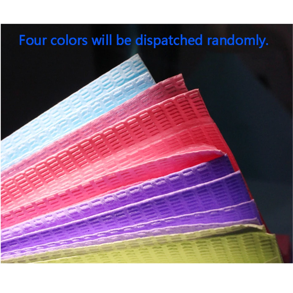 COTISEN Disposable Waterproof Beauty Bib With Tie Multi-use Table Protective Pad Teeth Beauty Oral disposable drapes